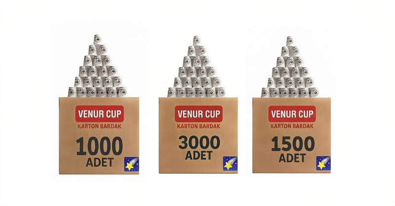Normal Baskılı 180 ml Karton Bardaklar