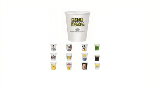 Kişiye Özel Baskılı Karton Bardak 180 ml sızdırmazlık garantili